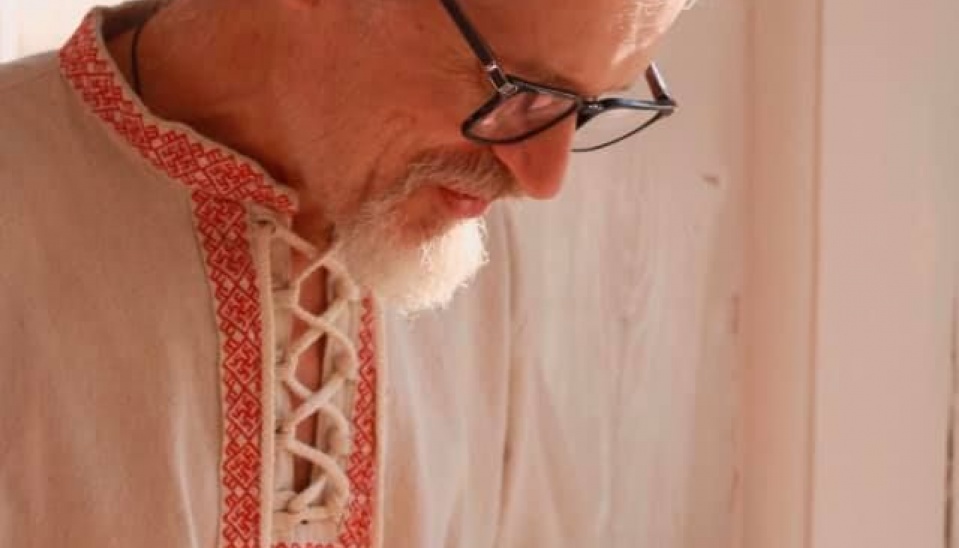 Ladislav Hedvigi pri práci