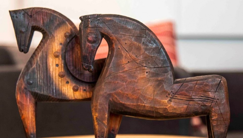 Drevené koníky, Miloslav Jaroš, foto: Petra Baranovičová, zdroj: FB