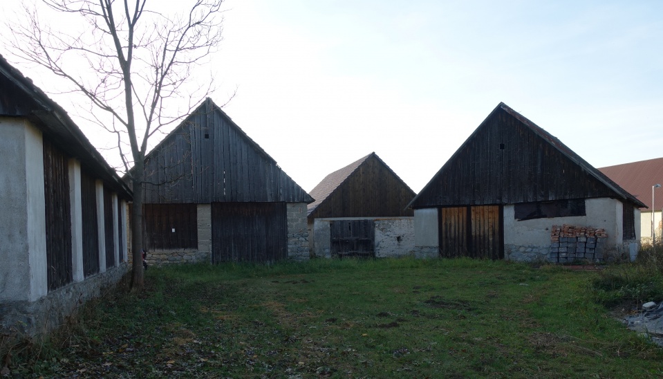 Fragment  urbanistickej  zostavy hospodárskych objektov v severnej časti