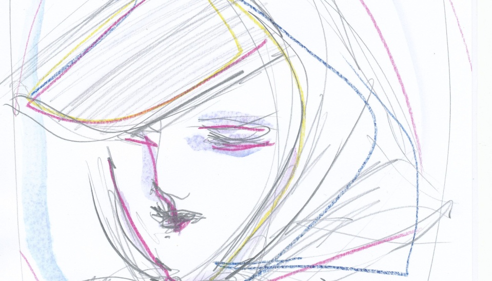 Súčasná podoba šatky, doplnená šiltovkou